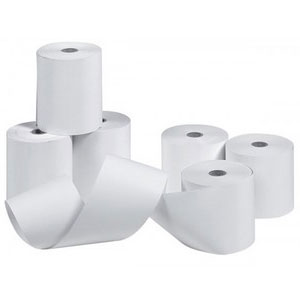 12 rouleaux de papier thermique 80x50 mm till rolls, reçu de caisse A